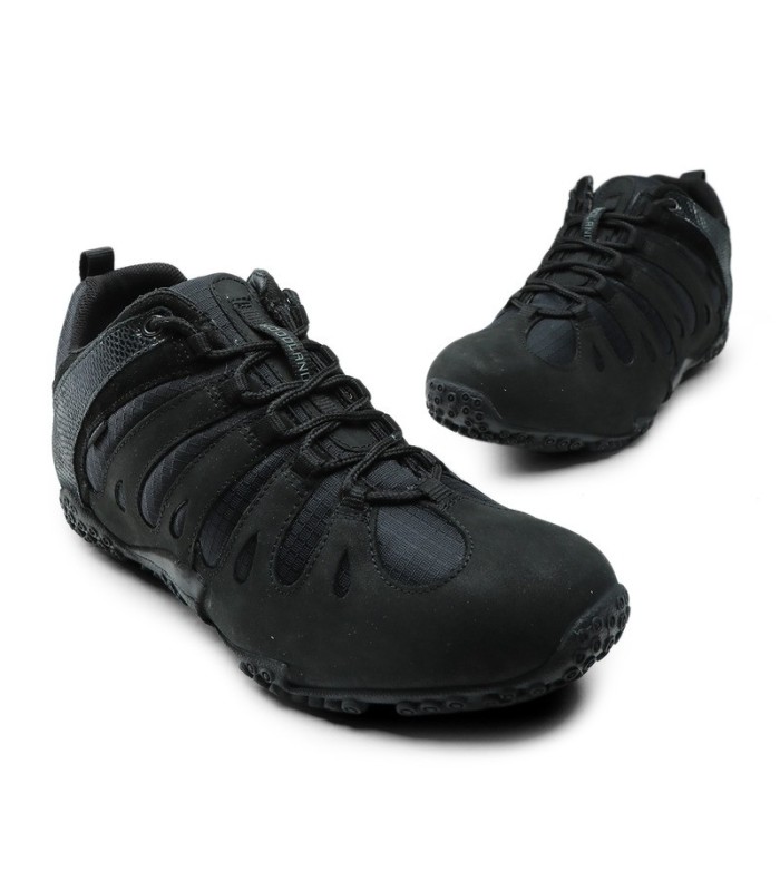 PM1 Black Escape Lace-Up Platform Sport Shoes - KeeShoes