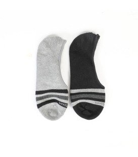 Men's Loafer Socks - Double Pack Multi Coulours (BD145)