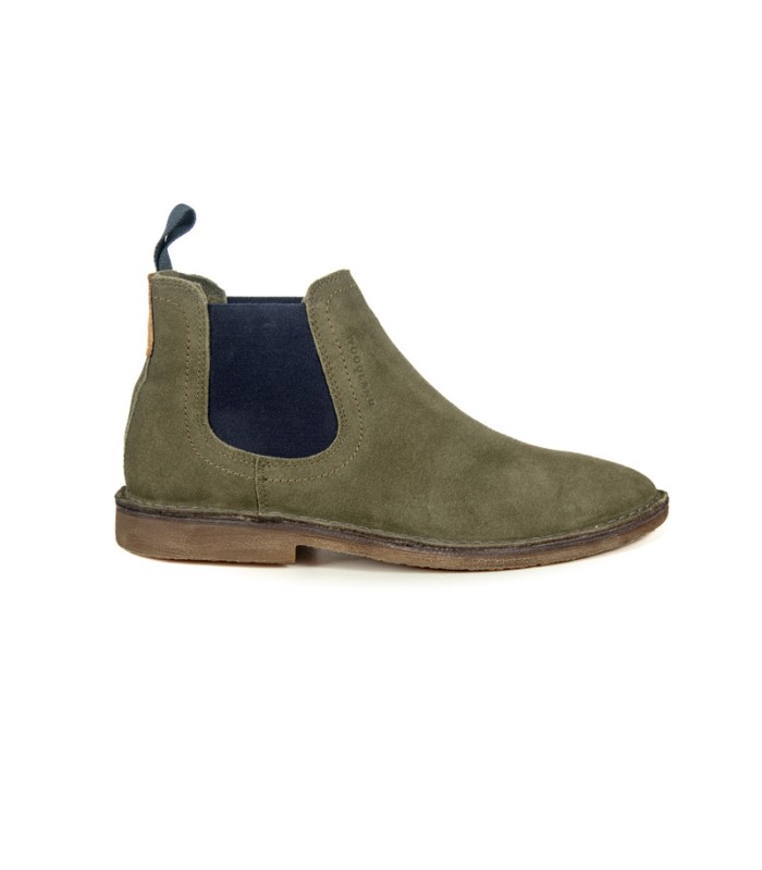 GB 4223022 Basalt Olive Men s Suede Leather Chelsea Boots