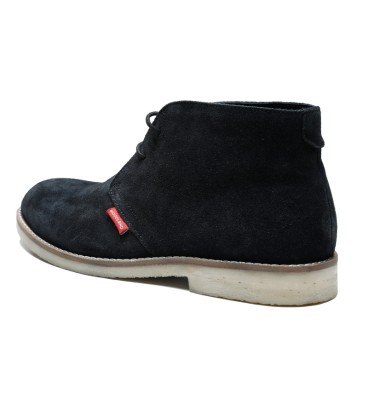 LT 4681022SA - Moonstone Black - Ladies Suede Chukka Boots
