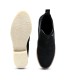 LT 4682022SA - Quartz Black - Ladies Abstract Suede Chelsea Boots