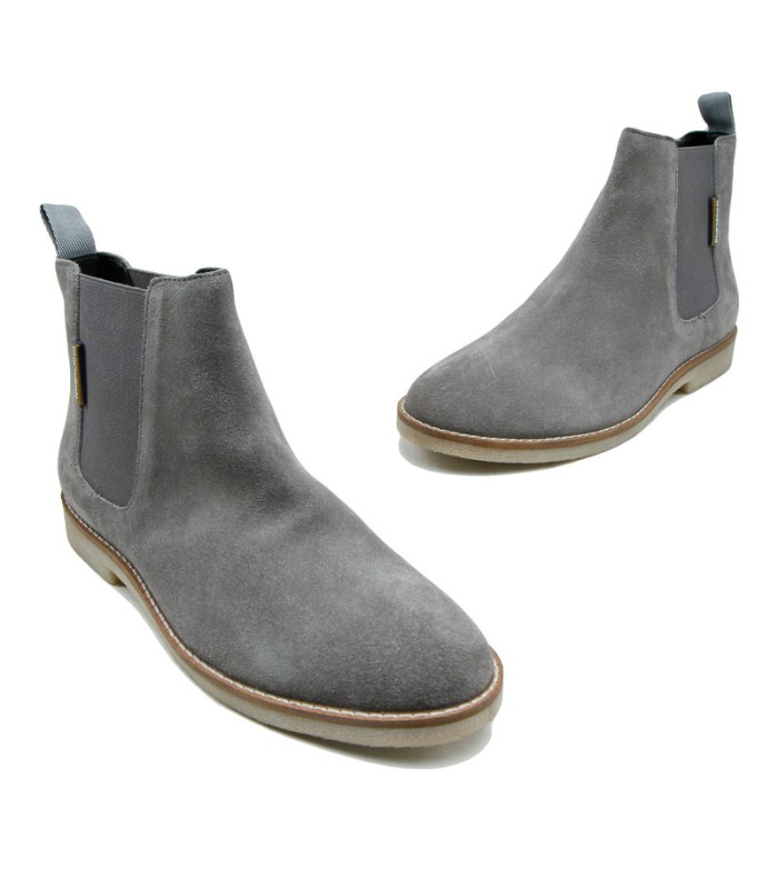 LT 4683022SA Sunstone Grey Ladies Straight Cut Suede Chelsea Boots