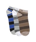 Triple Pack Multi Colour Ankle Socks for Men (BD159)