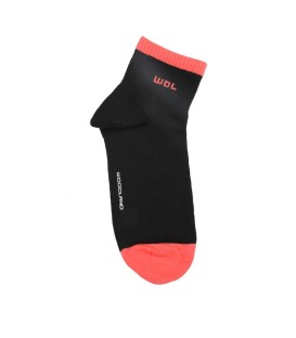 Black / Coral Mens Casual Socks BD 115