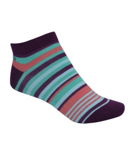 Womens Purple Ankle Socks - LBD08