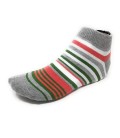 Womens Grey Ankle Socks - LBD08