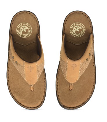 GP 3887119D - Windwalker Camel - Men's Leather Slip-on Sandals