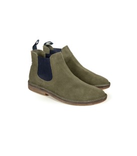 GB 4223022 - Basalt Olive - Men's Suede Leather Chelsea Boots