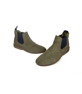 GB 4223022 - Basalt Olive - Men's Suede Leather Chelsea Boots