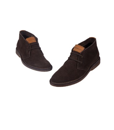 GC 4219022 - Asphalt Brown - Men's Lace Up Suede Shoes