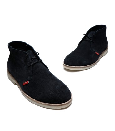 LT 4681022SA - Moonstone Black - Ladies Suede Chukka Boots