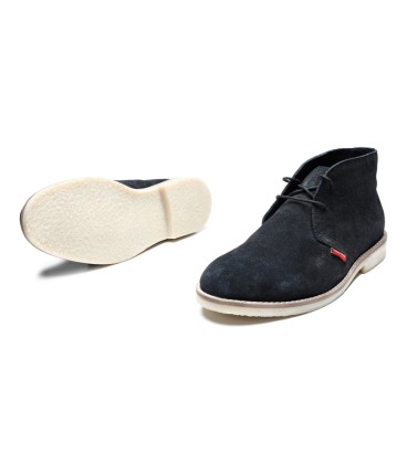 LT 4681022SA - Moonstone Black - Ladies Suede Chukka Boots