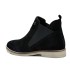 LT 4682022SA - Quartz Black - Ladies Abstract Suede Chelsea Boots