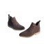 LT 4682022SA - Quartz Brown - Ladies Abstract Suede Chelsea Boots