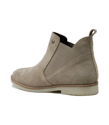 LT 4682022SA - Quartz Khaki - Ladies Abstract Suede Chelsea Boots