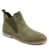 LT 4682022SA - Quartz Olive Green - Ladies Abstract Suede Chelsea Boots