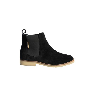 LT 4683022SA - Sunstone Black - Ladies Straight Cut Suede Chelsea Boots