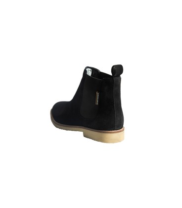 LT 4683022SA - Sunstone Black - Ladies Straight Cut Suede Chelsea Boots