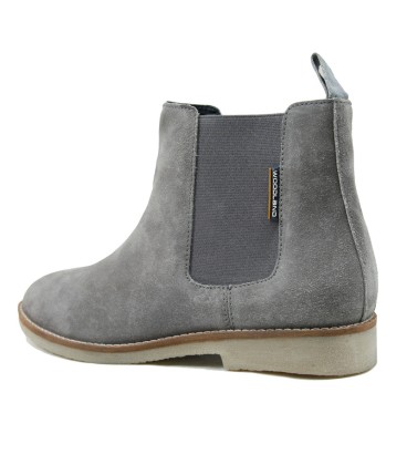 LT 4683022SA - Sunstone Grey - Ladies Straight Cut Suede Chelsea Boots