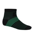 Men's Casual Ankle Socks - Black / Green - BD113