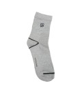 Grey Mid Shin Mens Sports Socks BD 142