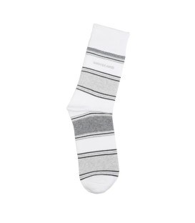 White Mens Mid Shin Formal Socks BD 154017